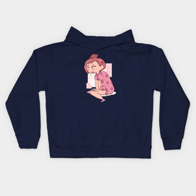 FRUSTRATION Kids Hoodie by Qimao